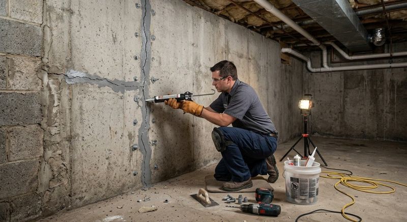 Basement Crack Repair in Richmond, TX