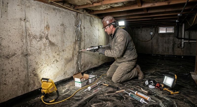 Basement Crack Repair in Richmond, TX