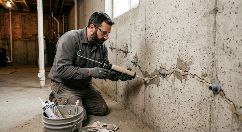 Basement Crack Repair in Richmond, TX