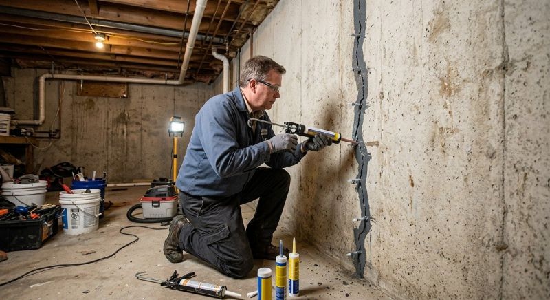 Basement Crack Repair in Richmond, TX