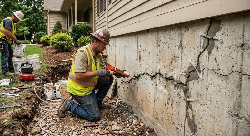 Cracked Foundation Repair in Rosenberg, TX