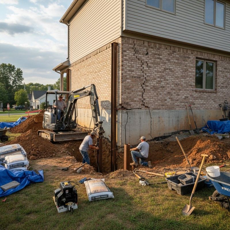 Exterior Foundation Repair in Richmond, TX