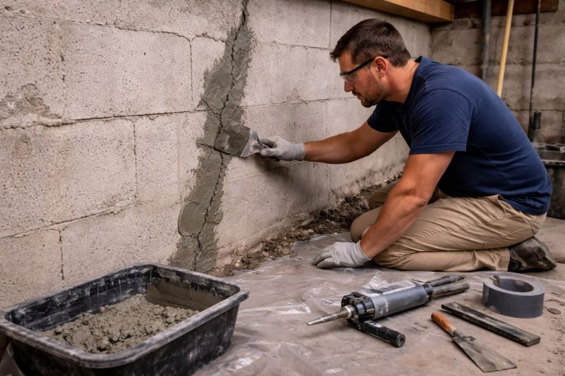 Foundation Crack Repair in Houston, TX