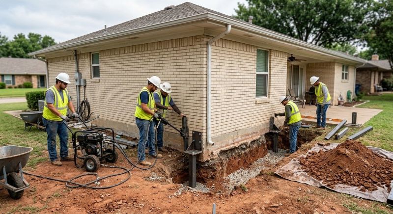 Foundation Stabilizing in Rosenberg, TX
