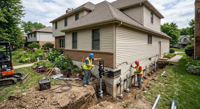 Helical Pile Installation in Richmond, TX