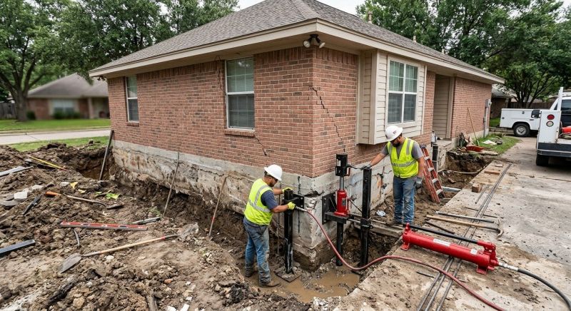 House Foundation Repair in Sugar Land, TX