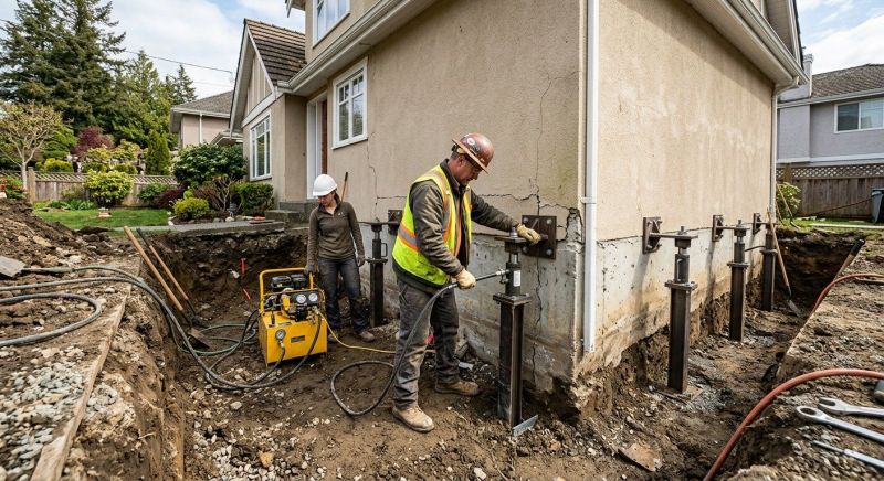 Sinking Foundation Repair in Brookshire, TX