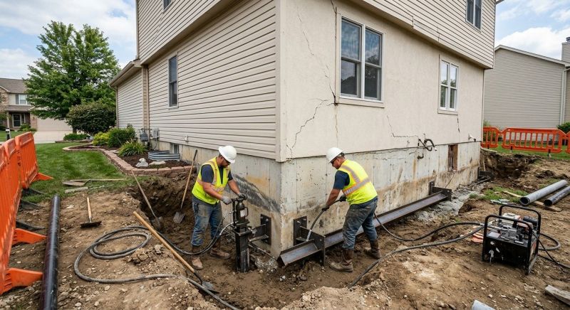 Sinking Foundation Repair in Rosenberg, TX